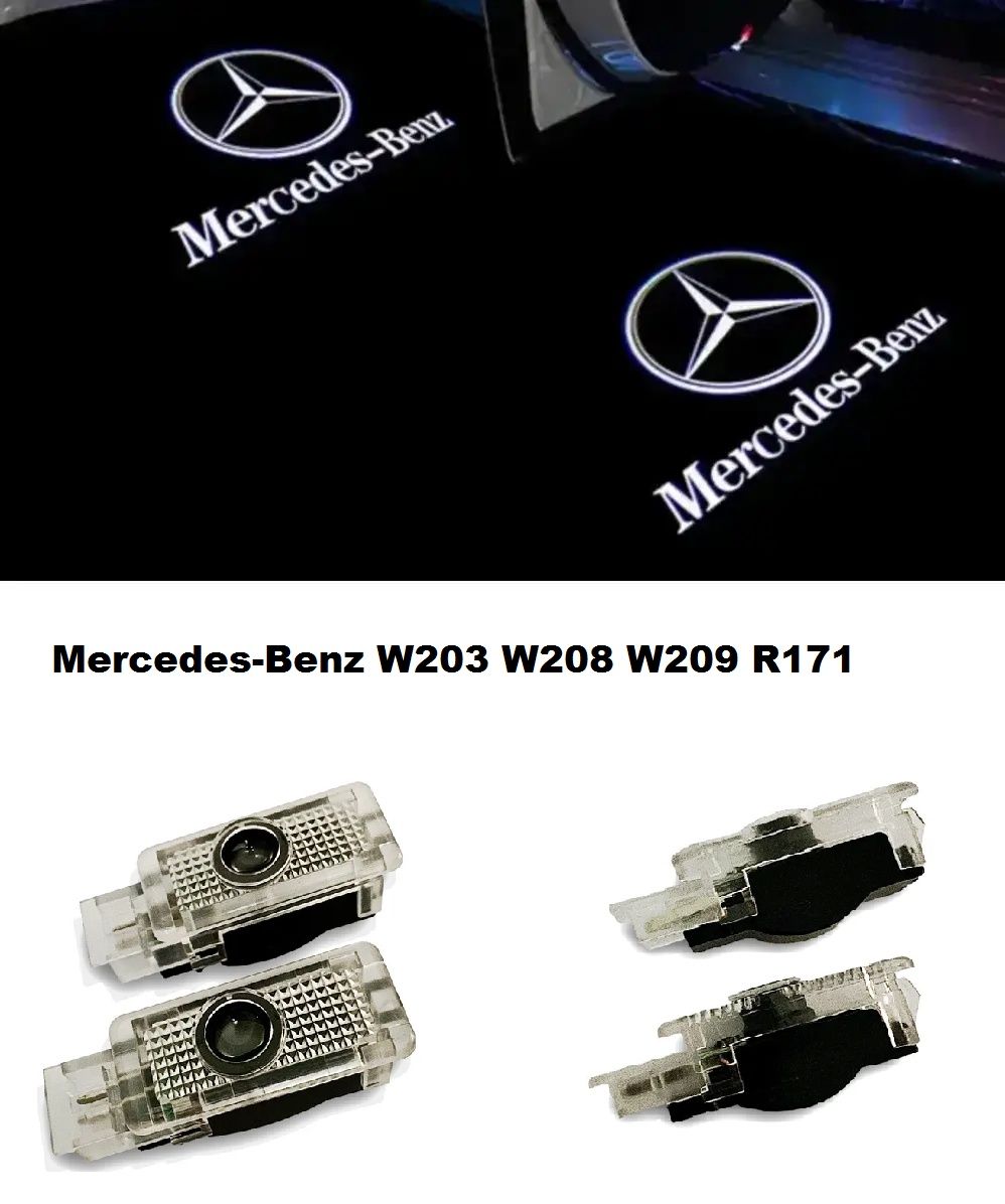 Проекція логотип підсвітка дверей мерседес подсветка емблема mercedes