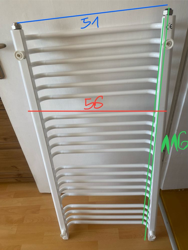Grzejnik łazienkowy firmy Gorgiel typu drabinka