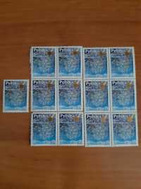 znaczki pocztowe o wartości 18,85 zł