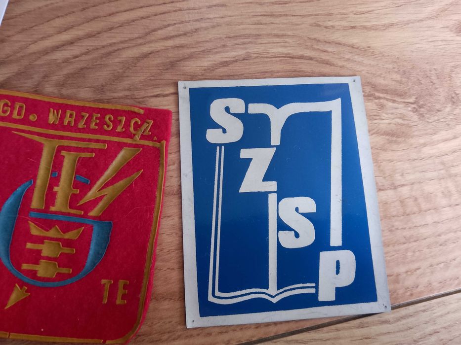 stare naszywki prl szsp zhp i inne, zestaw 6 sztuk