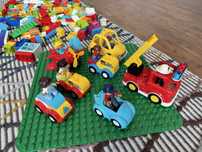 Klocki Lego Duplo samolot, straż pożarna, samochód