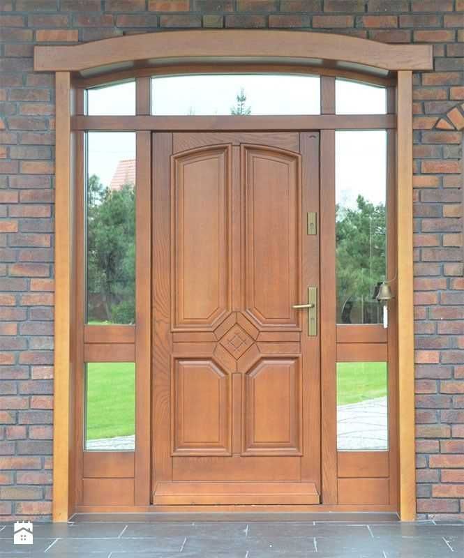 Drzwi Zewnętrzne Drewniane Dębowe