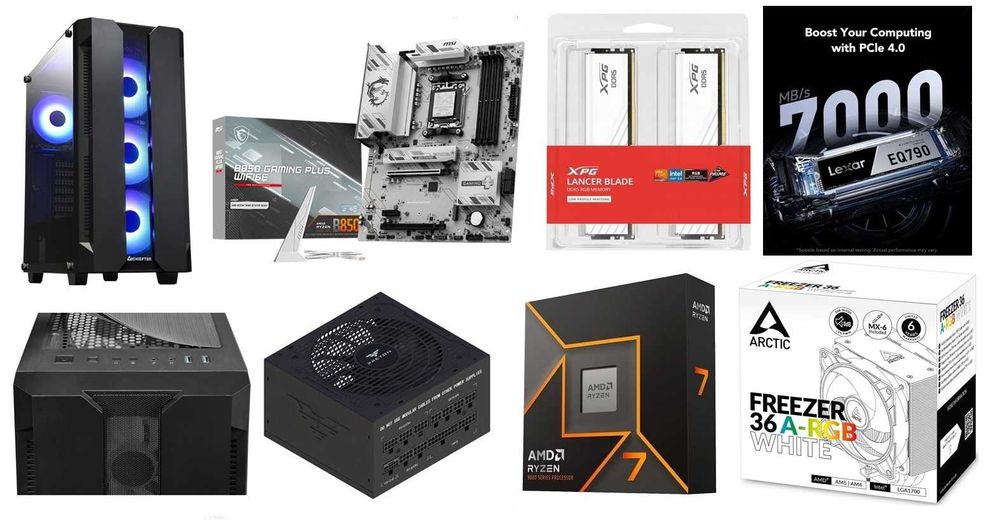 PC GAMING Ryzen 7 9700X/ MSI B850/ DDR5 32 GB/ EQ790 2 TB