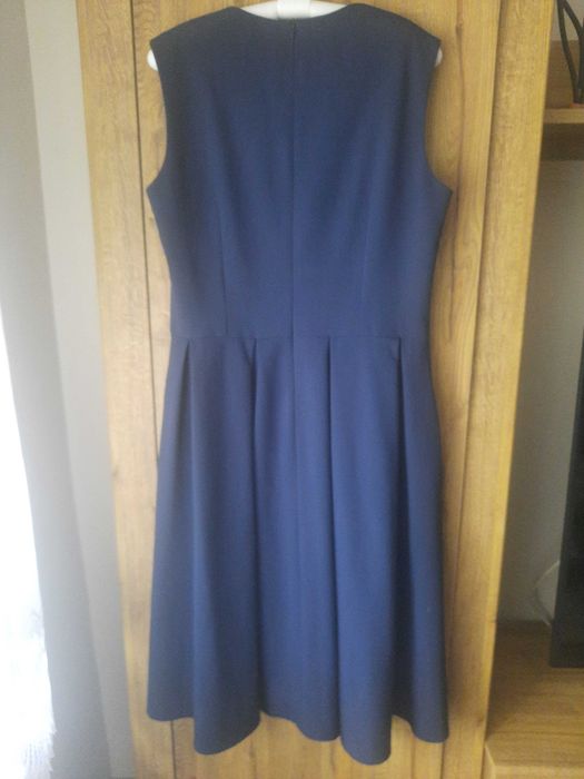 NIFE Sukienka midi  - granat 44 XXL