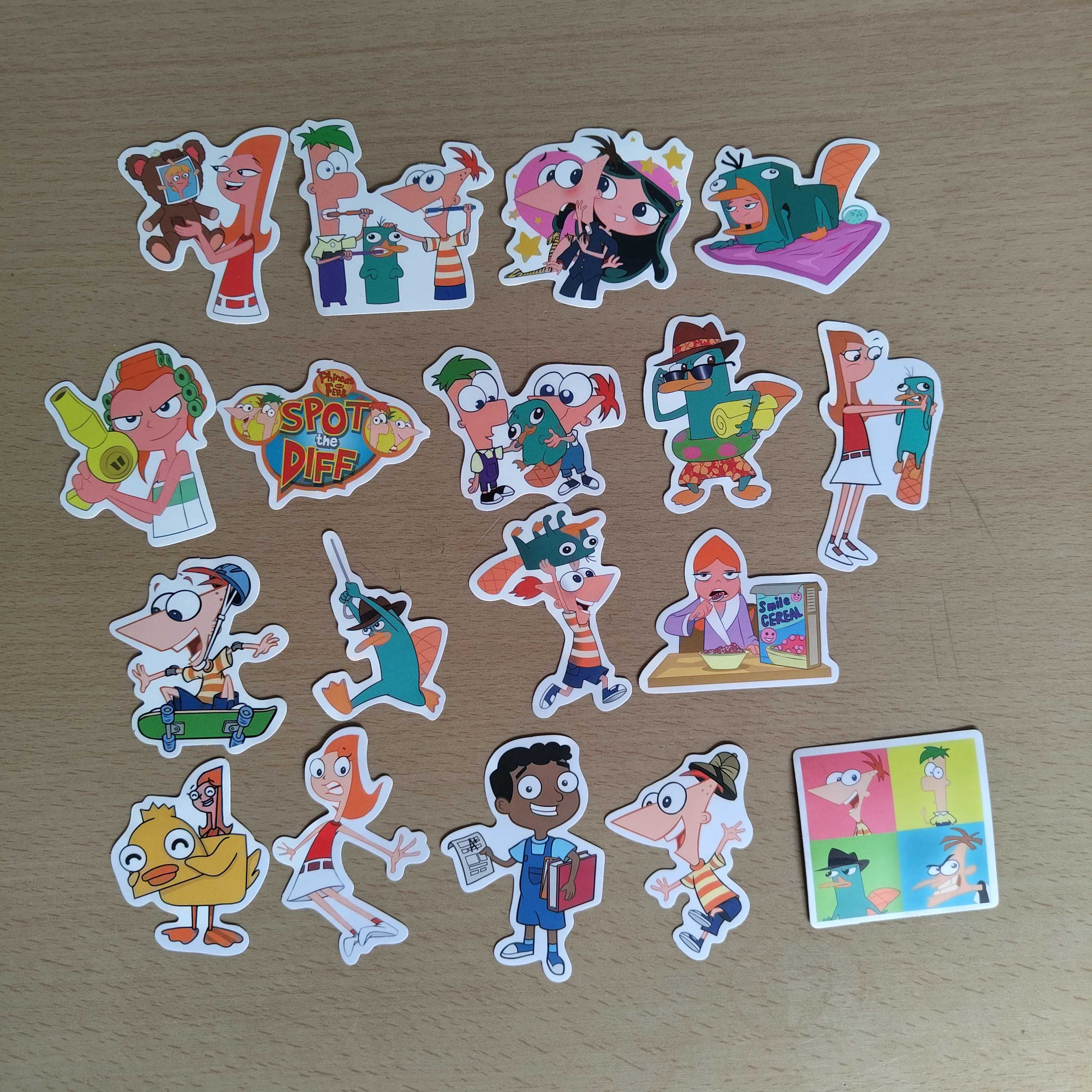 Pack 50 Autocolantes Stickers Phineas And Ferb