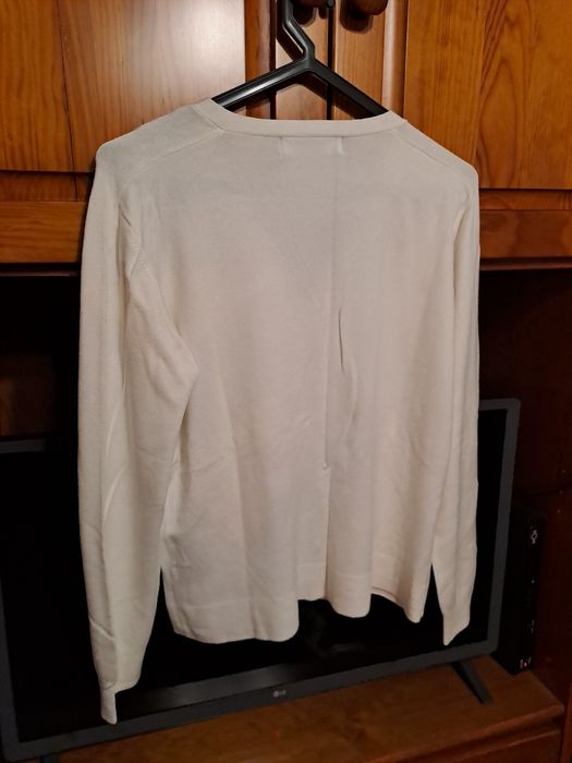 Casaco branco da zara para mulher