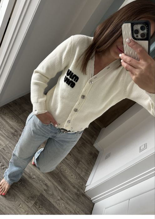 Кардиган в стиле миу Міу Міу