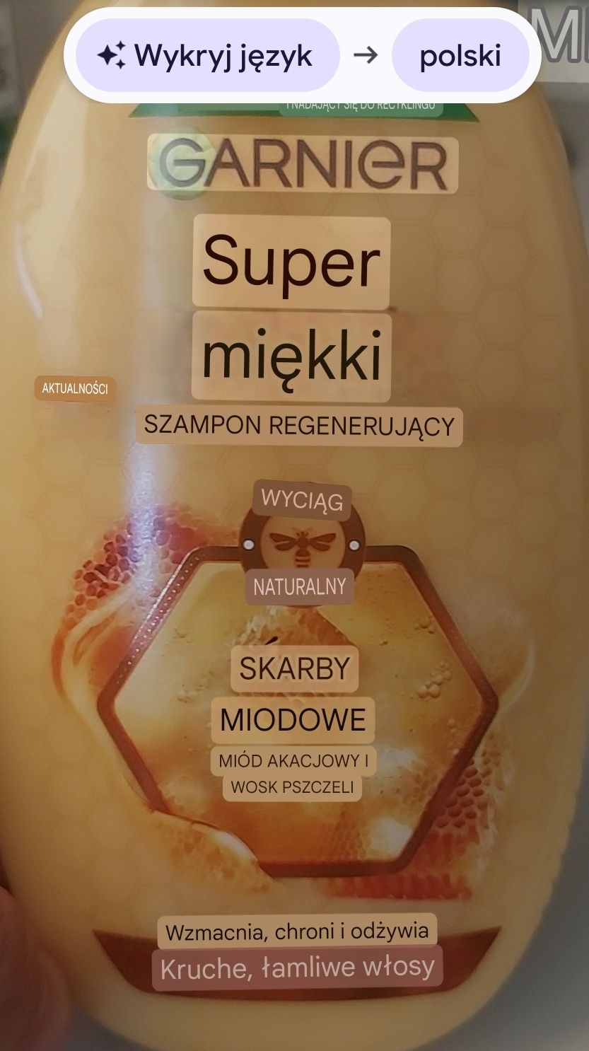 Szampon Garnier Ultra DOUX regenerujący 250ml