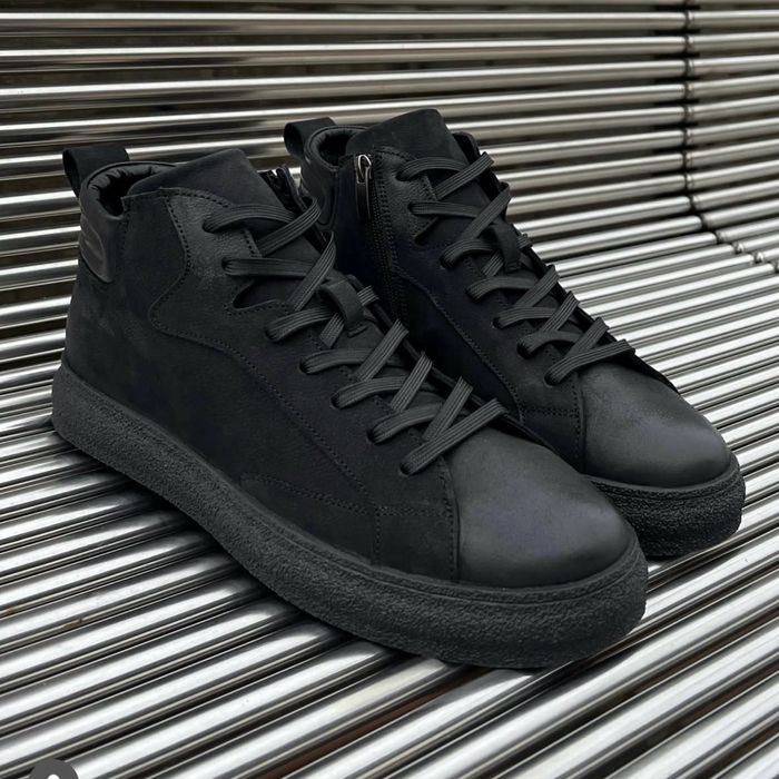 Чоловічі черевики шкіряні на хутрі 45-30 см