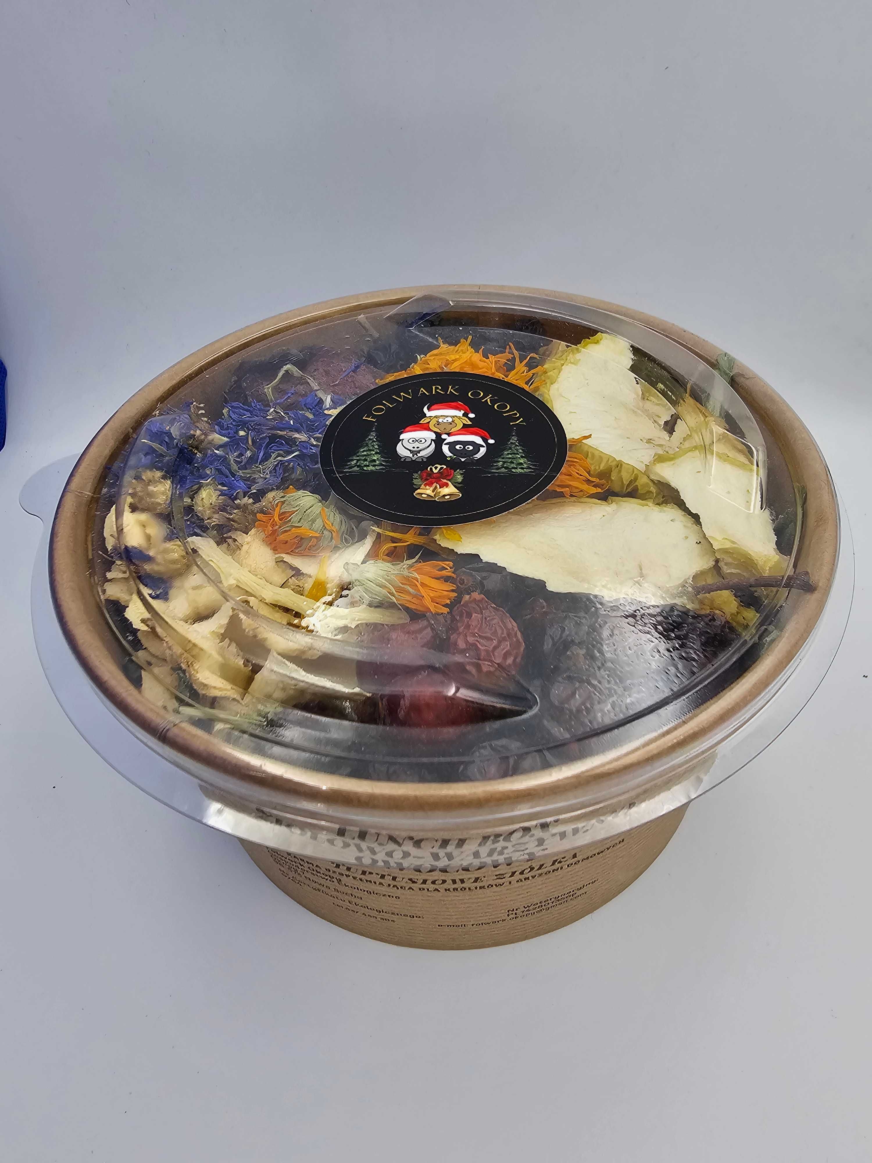 Lunch box ziołowo-warzywno-owocowy dla królików i gryzoni