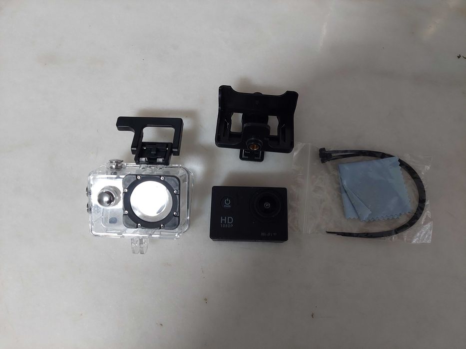 Câmara e case Action HD 1080
