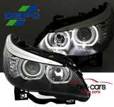 Reflektory lampy przednie przód BMW 5 E60 E61 LED Angel Eyes Lift