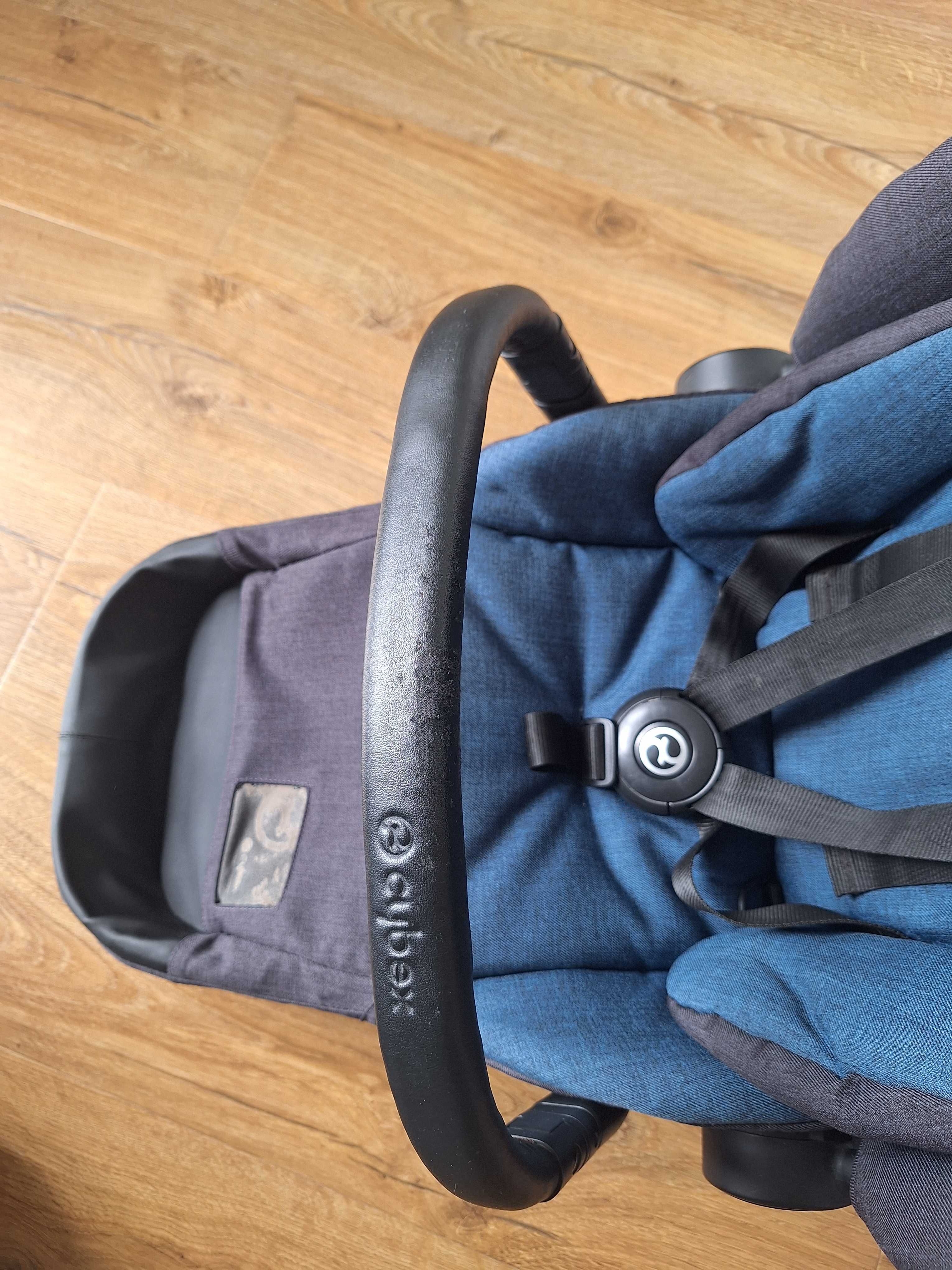 Wózek 2w1 gondola spacerówka cybex priam granatowy