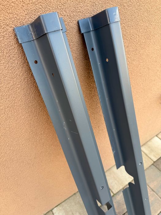 Parasol ogrodowy z oświetleniem LED 300x300x235cm UV obrotowy beżowy