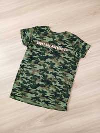 T-shirt koszulka bluzka moro zielona khaki Los Angeles XS
