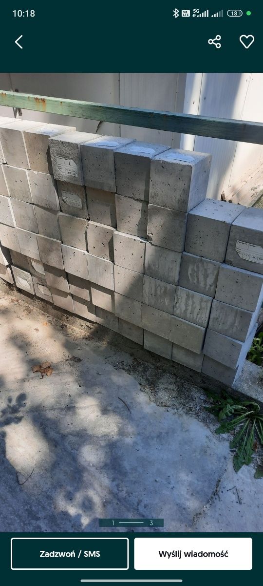 Beton kostka betonowa gruz betonowy