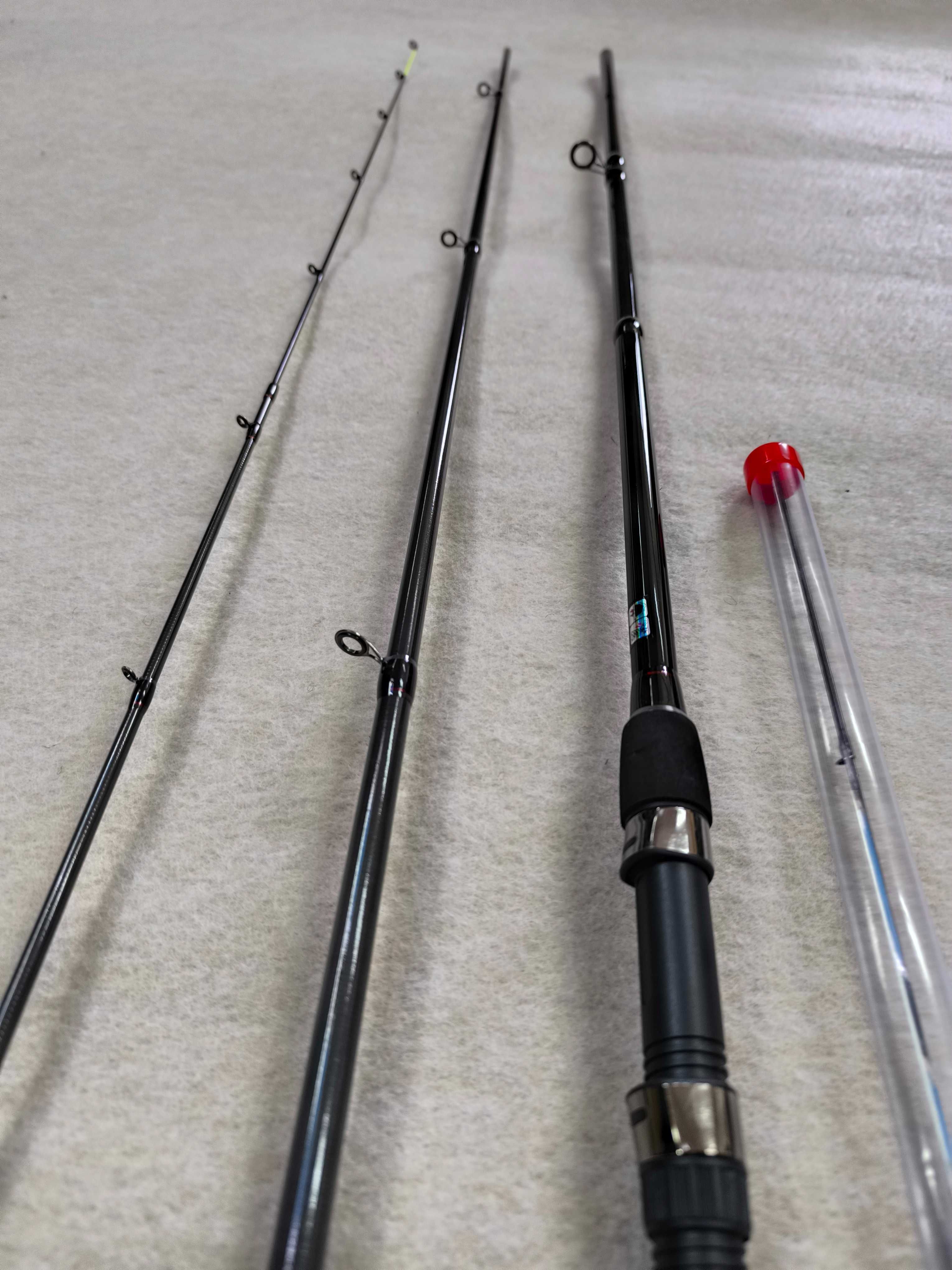 Zestaw Wędka feeder 360 master + Kołowrotek wolny bieg + żyłka 500m