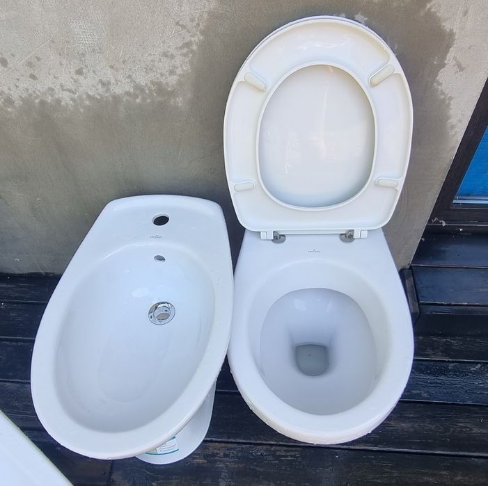 Zestaw Cersanit- umywalka. , wc sedes podwieszany  bidet