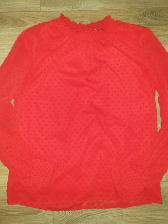 Reserved czerwona bluzka elegancka S 36