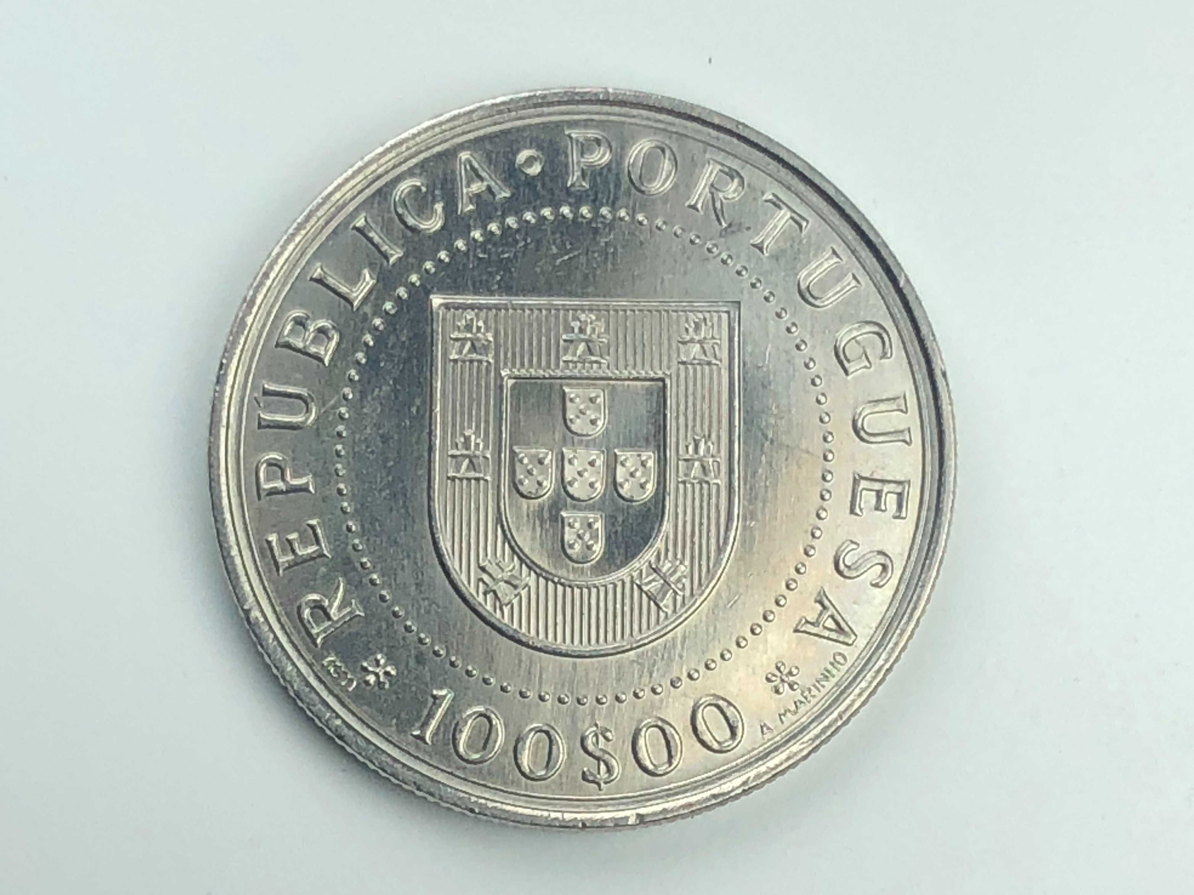 100 Escudos 1990 Cuproniquel Restauração da Independência