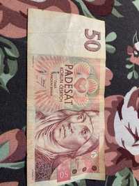 Banknot 50 koron czeskich 1997 seria E