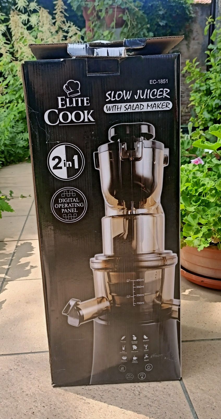 Wyciskarka wolnoobrotowa ELITE COOK EC-1851

Sprzęt jest