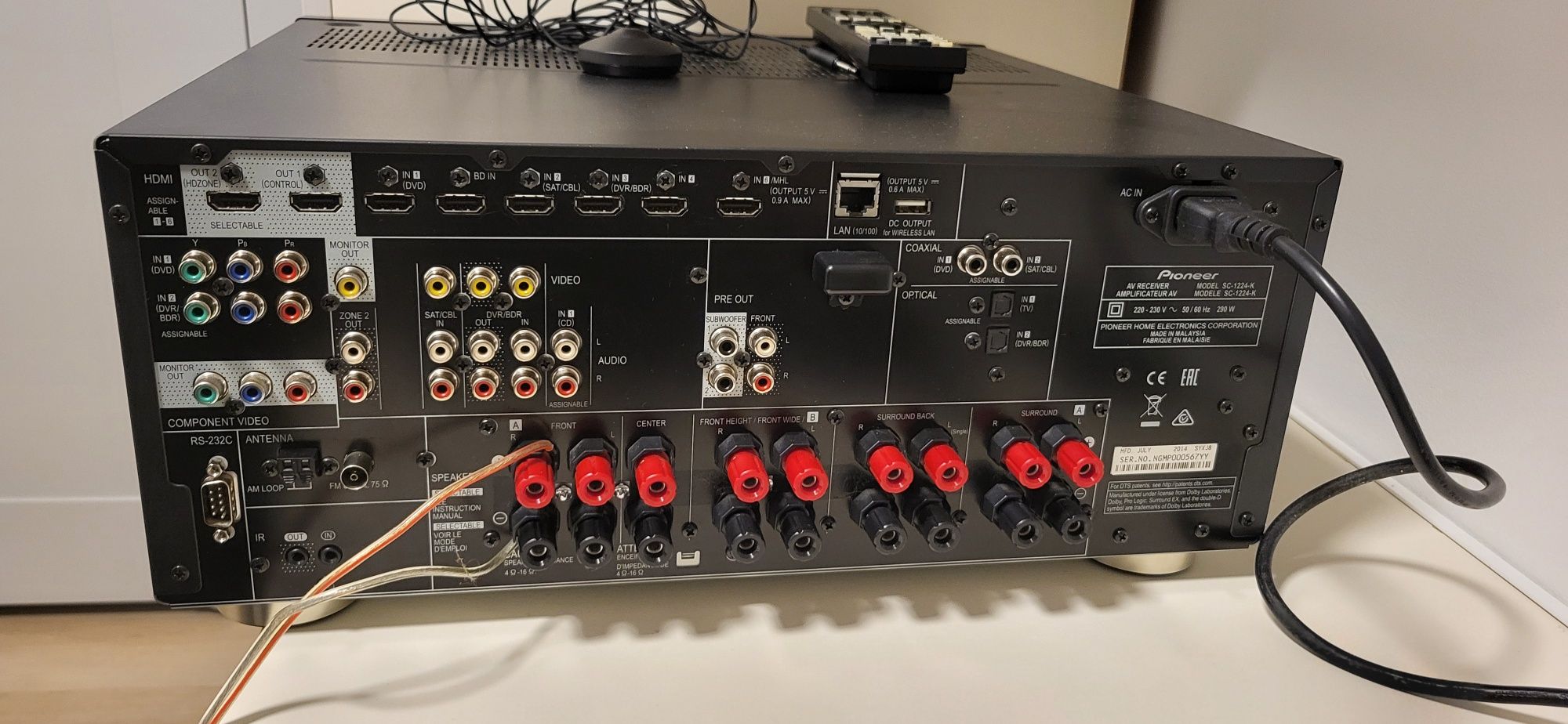 Amplituner 7.2 Pioneer SC-1224-k bluetooth dlna lan