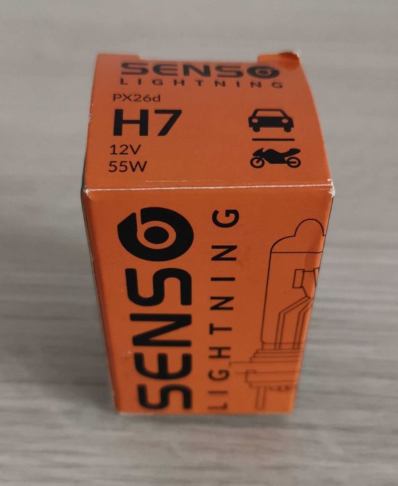ŻARÓWKA H7 żarówki H7 SENSO 12V 55W HOMOLOGACJA E4 zestaw 3 sztuki