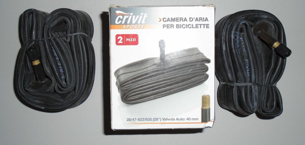 Câmara ar bicicleta válvula Schrader med: 28/47-622/635 pack 2. NOVO
