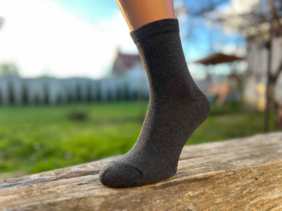 10пар 145грн шкарпетки високі сірі класичні однотонні носки демісезон