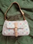 David Jones torebka bagietka multicolor monogram vintage