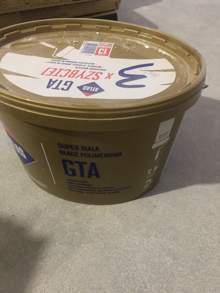 Gładź szpachlowa Atlas GTA 18 kg