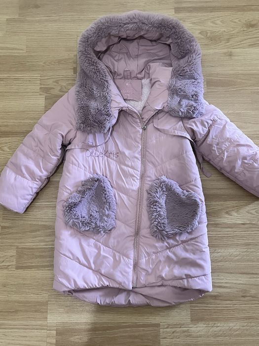 зимня куртка для дівчинки 5-6 років