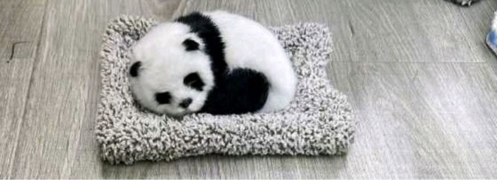 Panda z łóżeczkiem ozdoba prezent