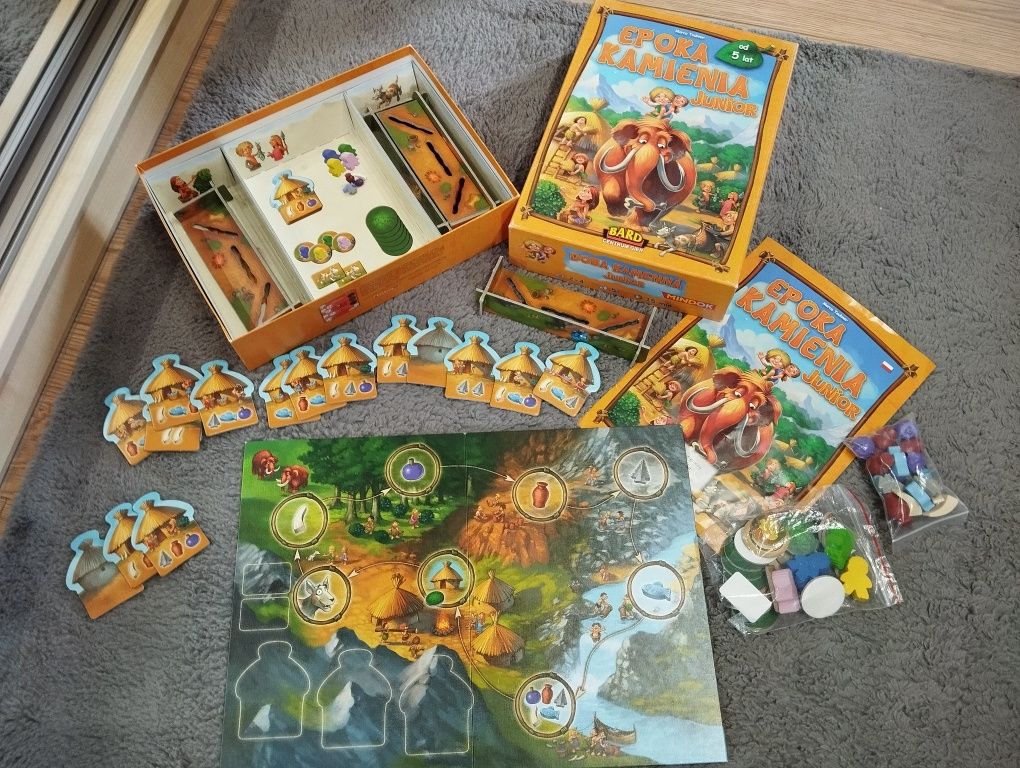 Sprzedam grę planszową Epoka kamienia Junior 5+ stan idealny