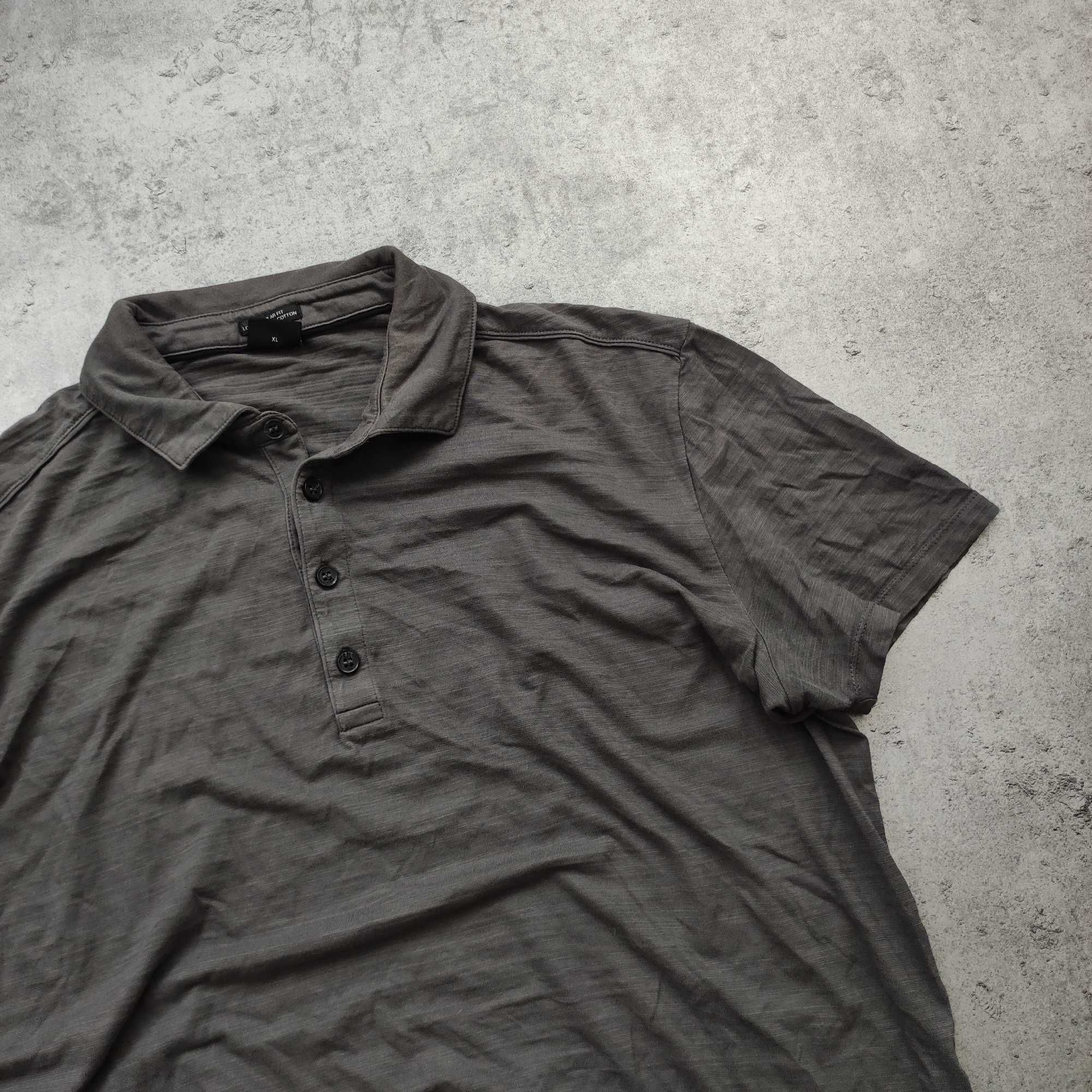 MĘSKA Koszulka PREMIUM Bawełna Hugo Boss Basic Elegancka Kołnierzyk