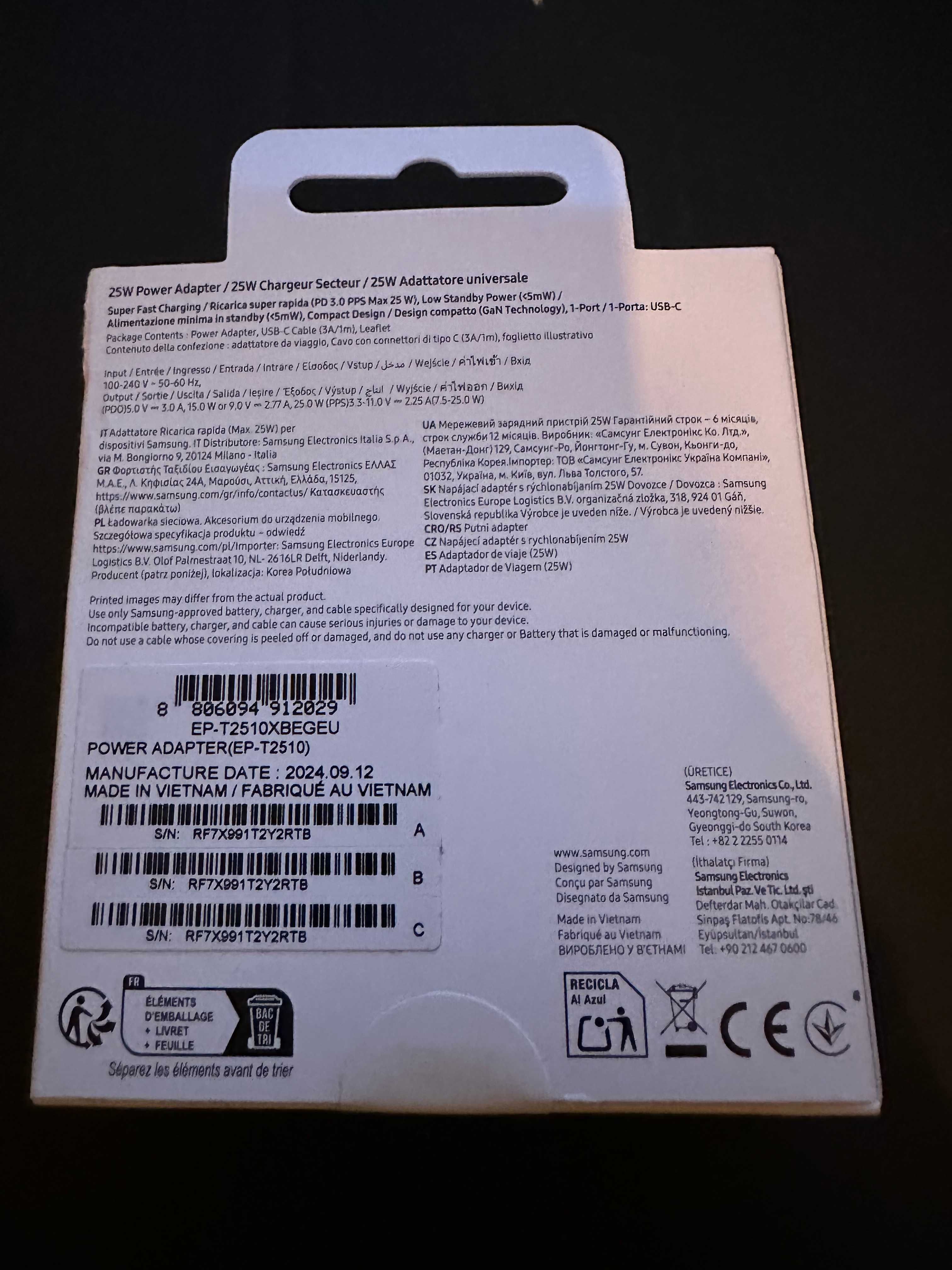 Ładowarka Samsung 25W