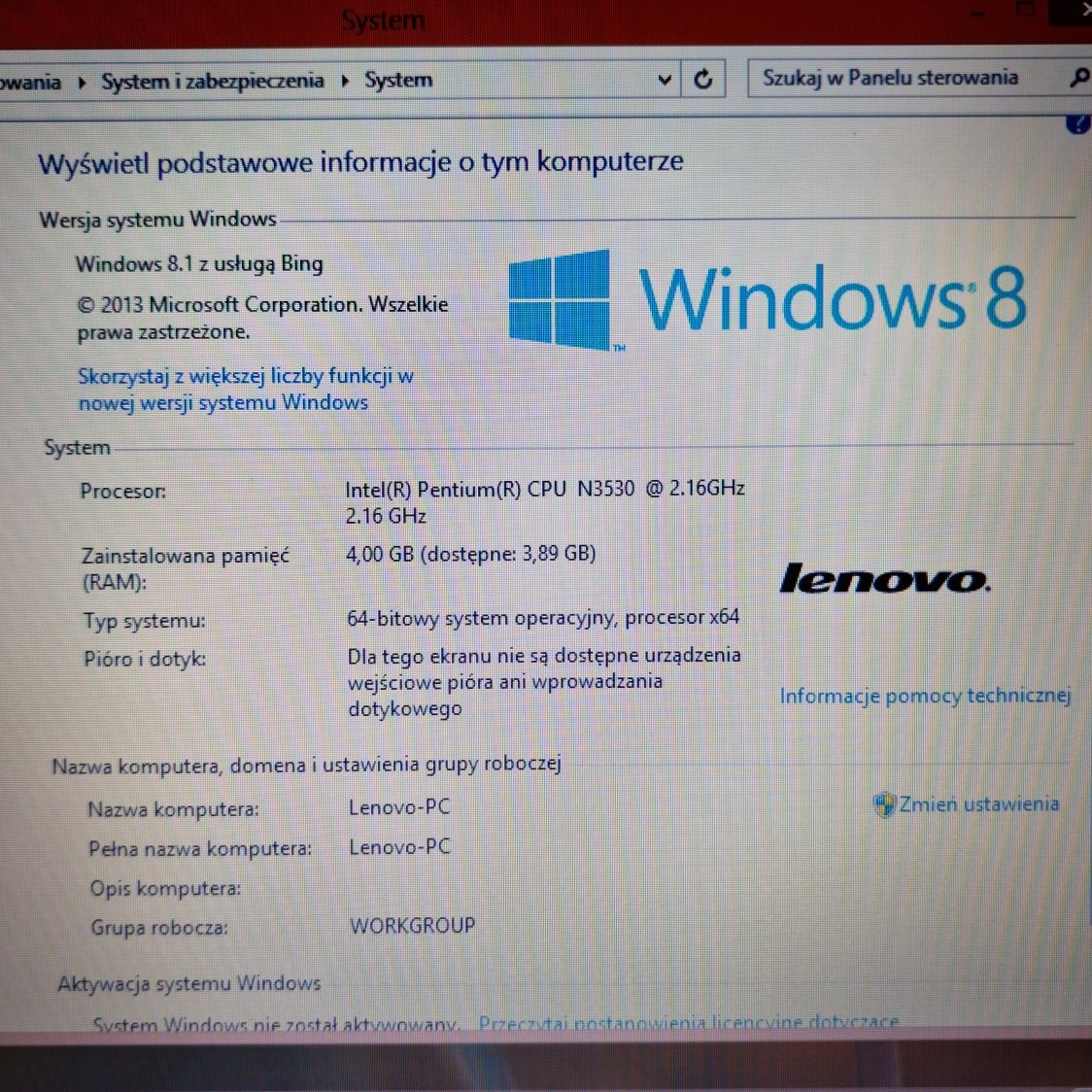 Laptop Lenovo G50-30