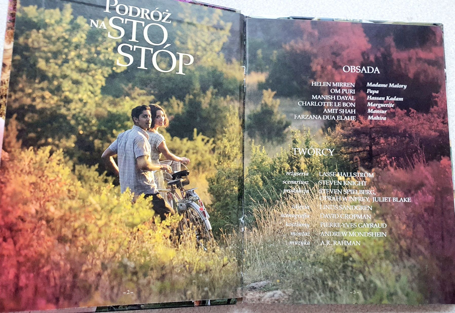 Podróż na sto stóp -ksiązka z filmem DVD