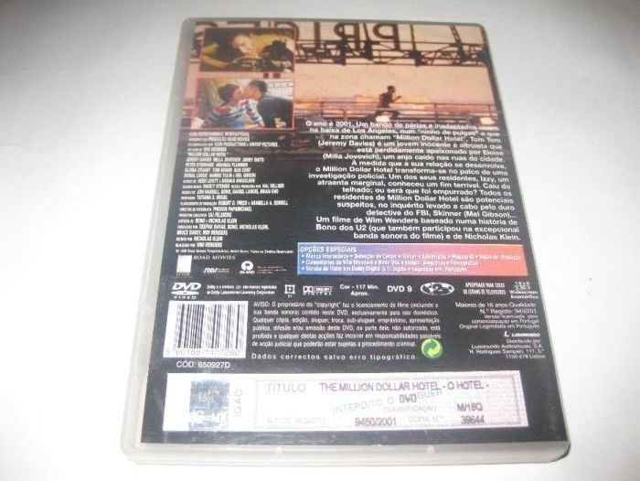 DVD "The Million Dollar Hotel -O Hotel" Com Mel Gibson