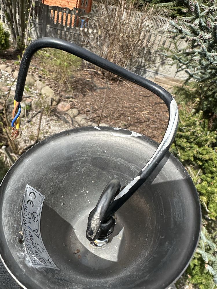 Lampa metalowe łancuszki czarna styl Eichholz