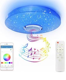 CheDux 36W RGB lampa sufitowa z głośnikiem Bluetooth