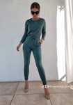 Komplet dres By Me zielony khaki bezowy S M L MOHITO premium