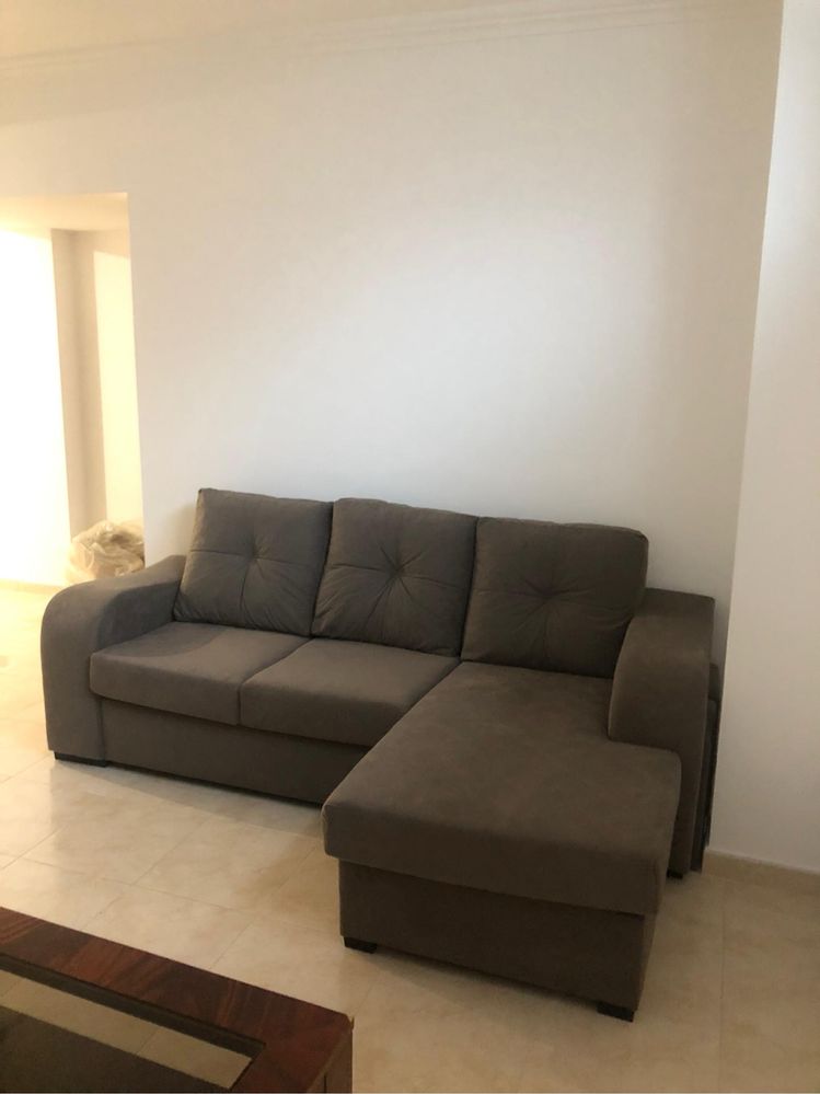 Sofa Chaise Long Reversivel + 2 Puffs