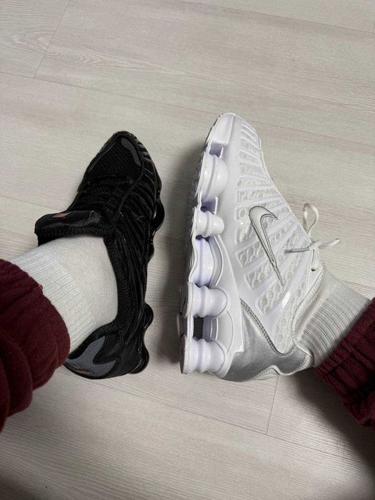 Nike Shox TL в білому та чорному кольорі/36-45р.