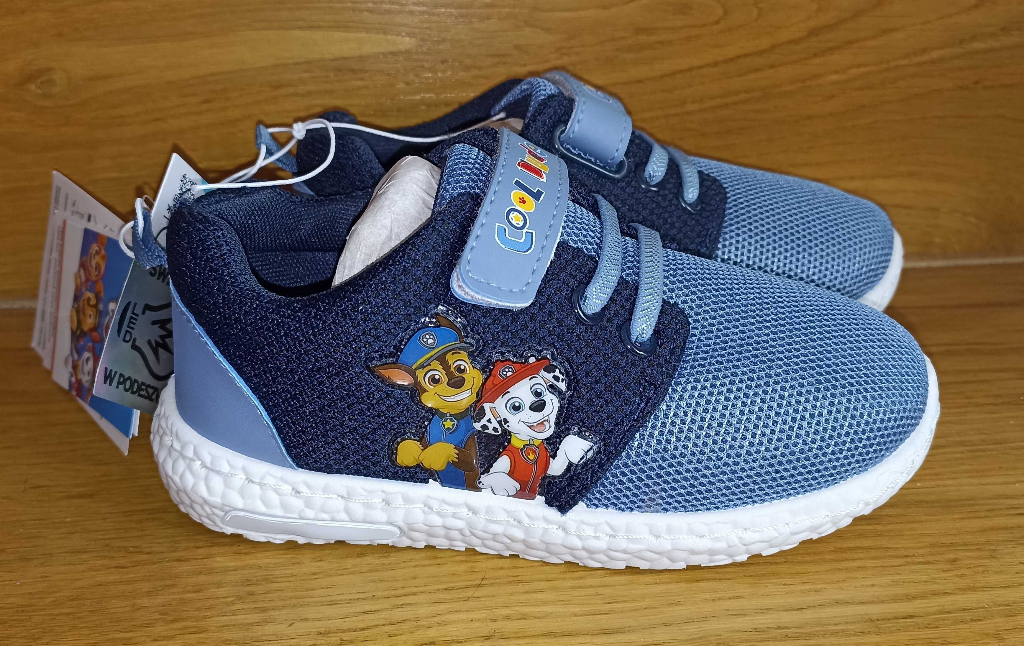 Buty sportowe led świecąca podeszwa Psi Patrol 26 nowe