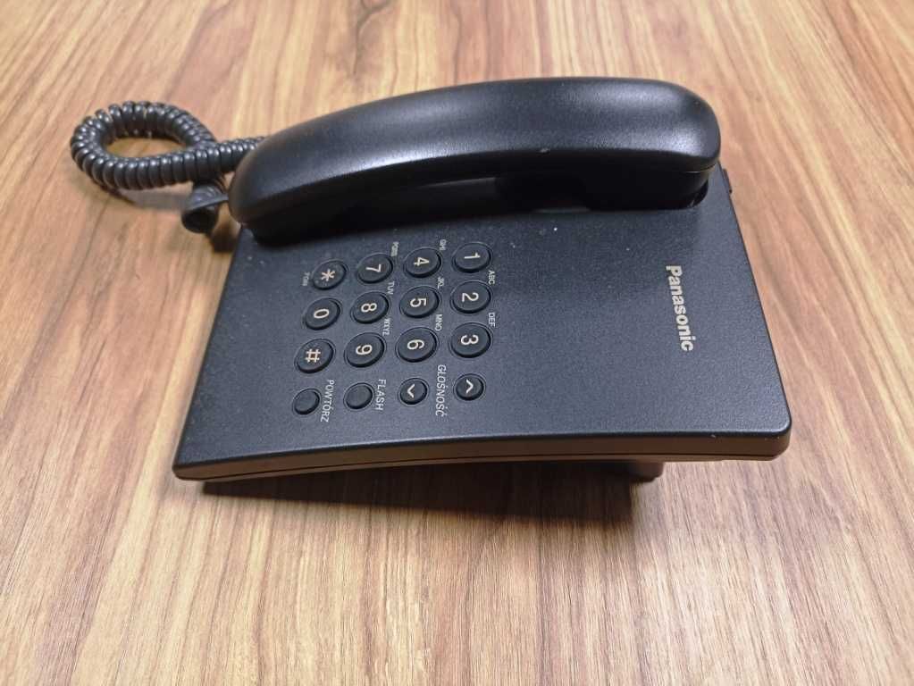 Telefon PANASONIC KX-TS500PDB - stacjonarny - przewodowy - stan bdb