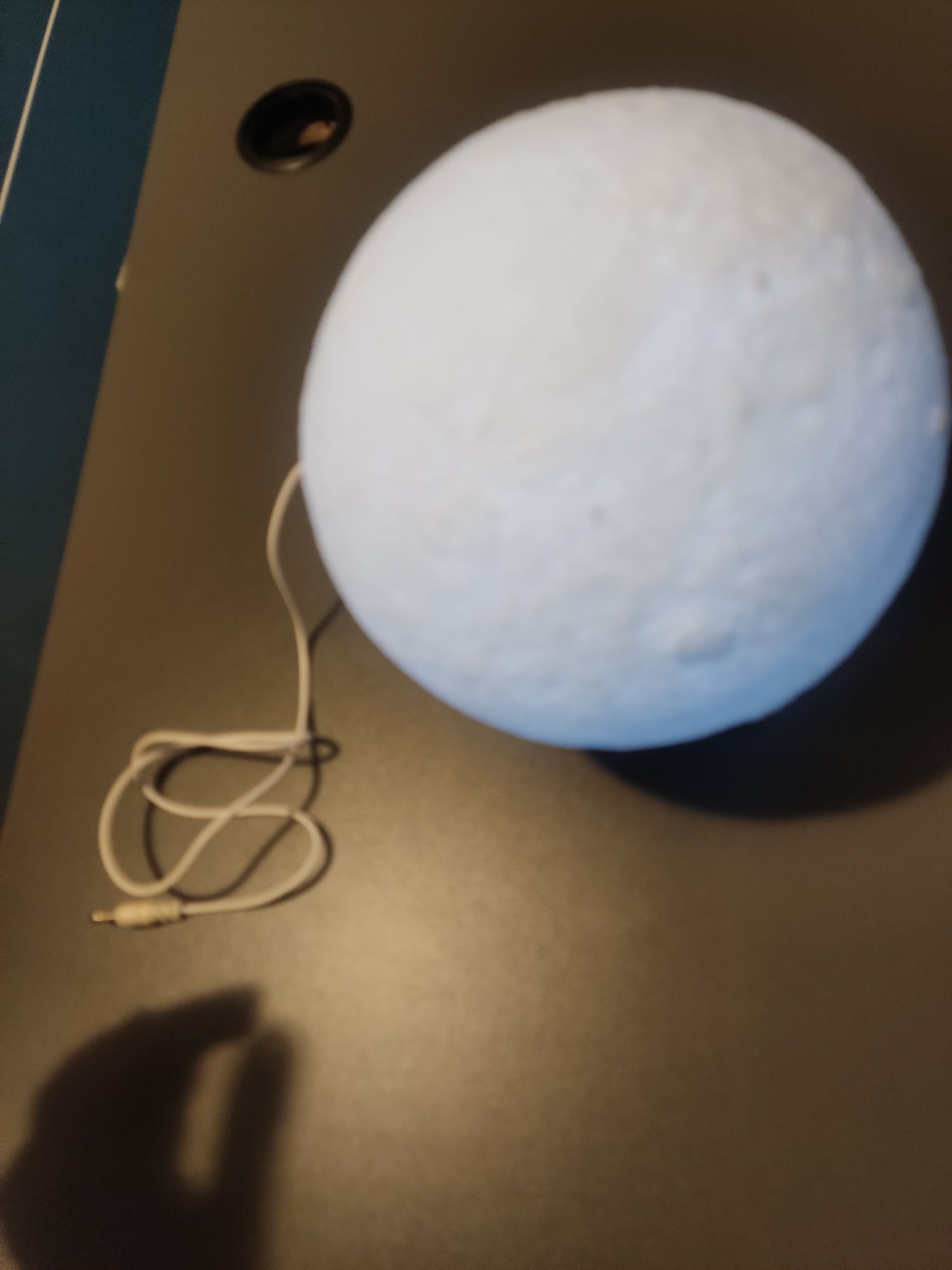 Księżyc kula biała lampa dwa kolory światła do ładowania btb