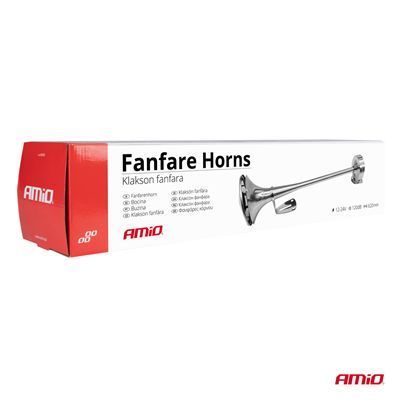 Klakson Fanfara Sygnał Chrom 12V 24V 620Mm Lowtone