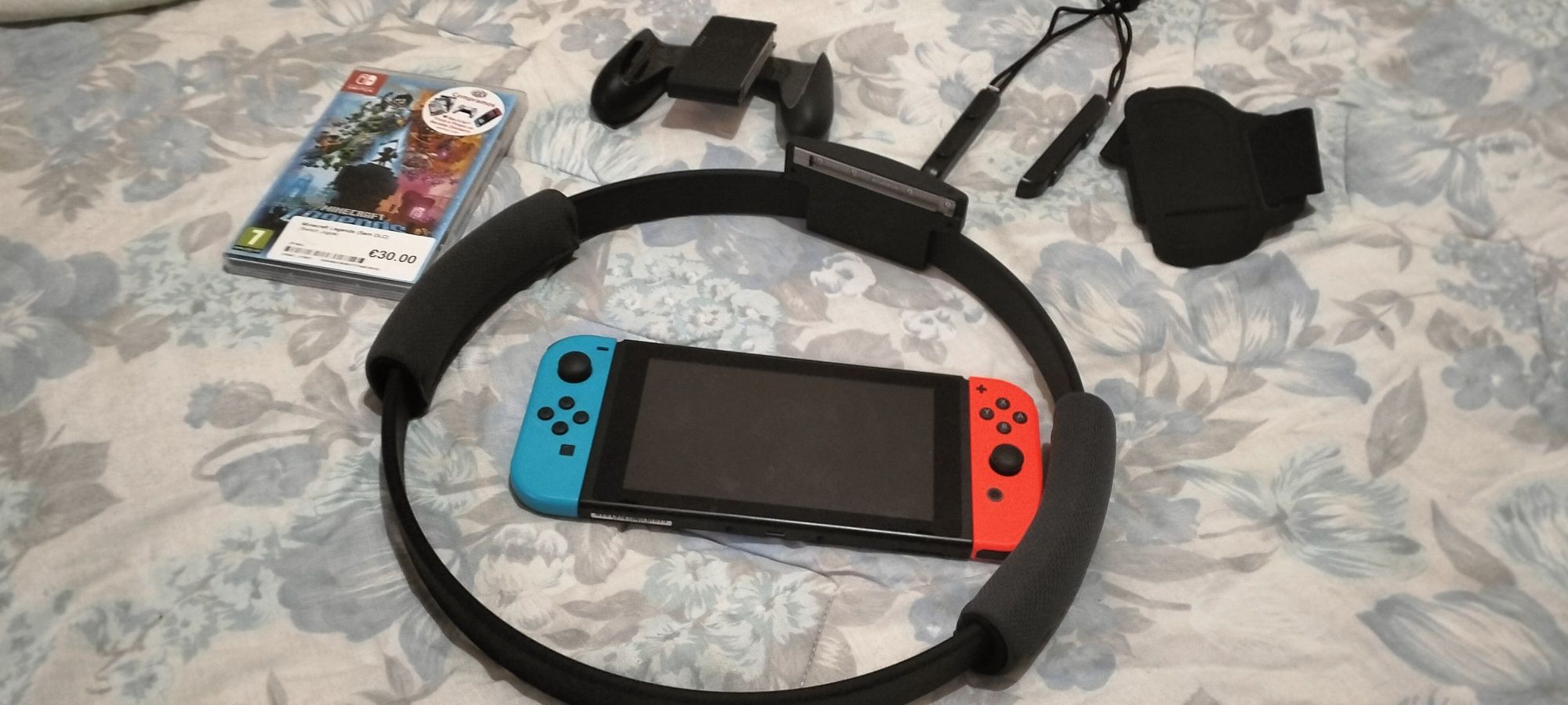 Nintendo switch+acessórios+jogo de Minecraft